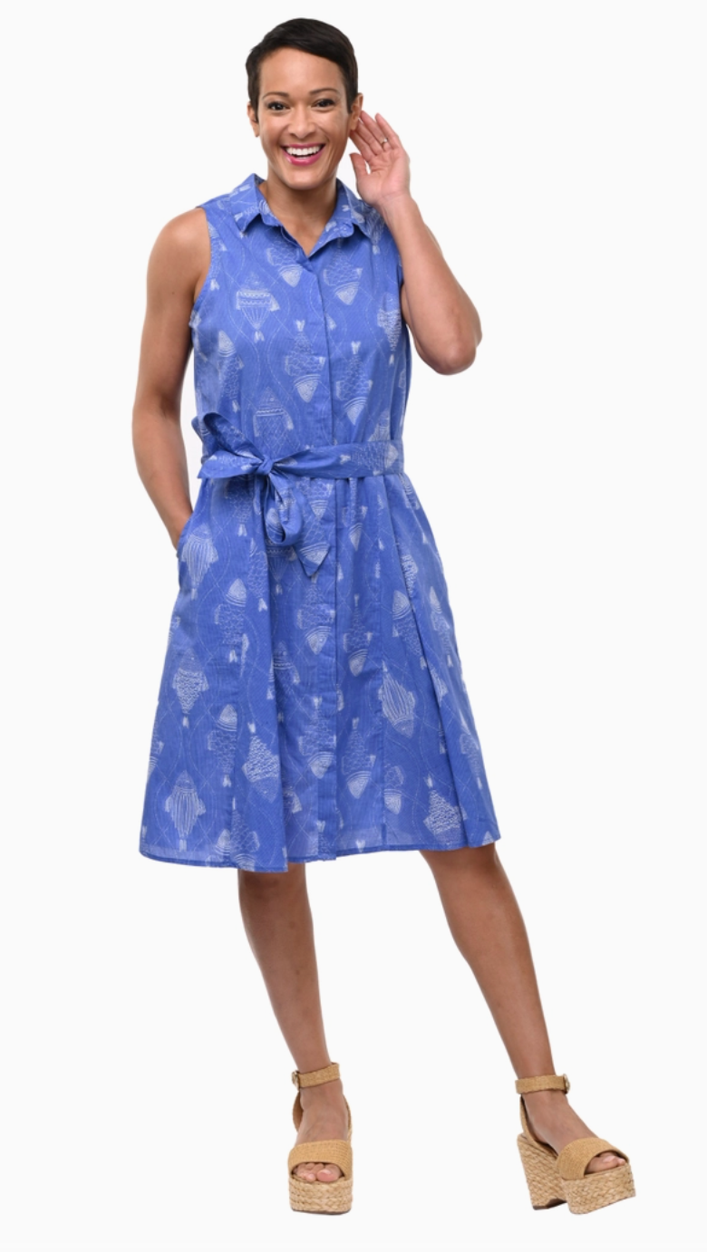 Go Fish Collared Dress – Gondwana & Divine Clothing Co.