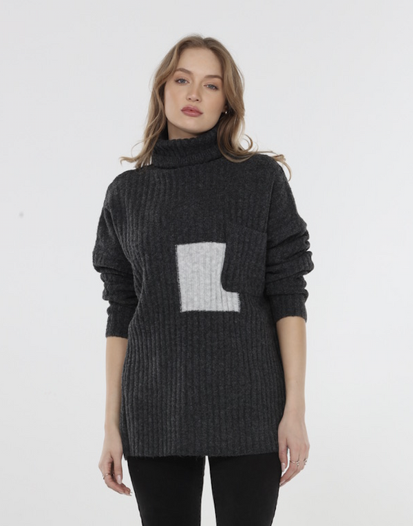 Grey Square Sweater