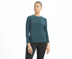 Hunter Green Staple Crew Top