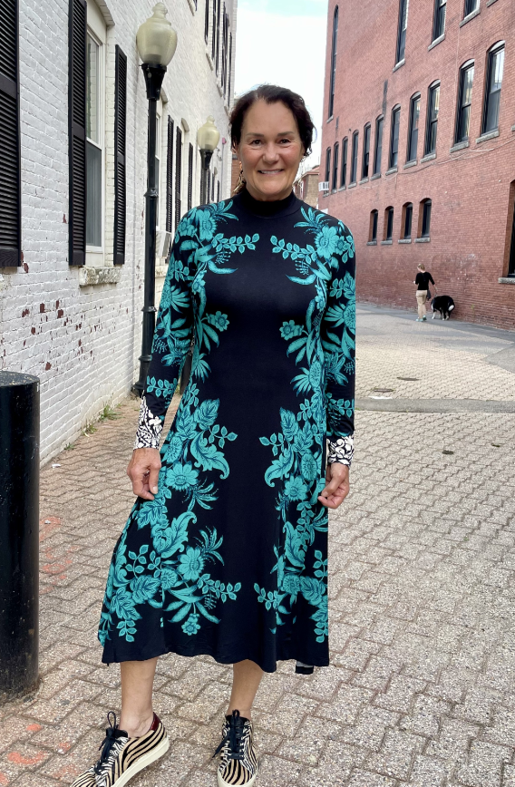 Delphini Mock Neck Dress