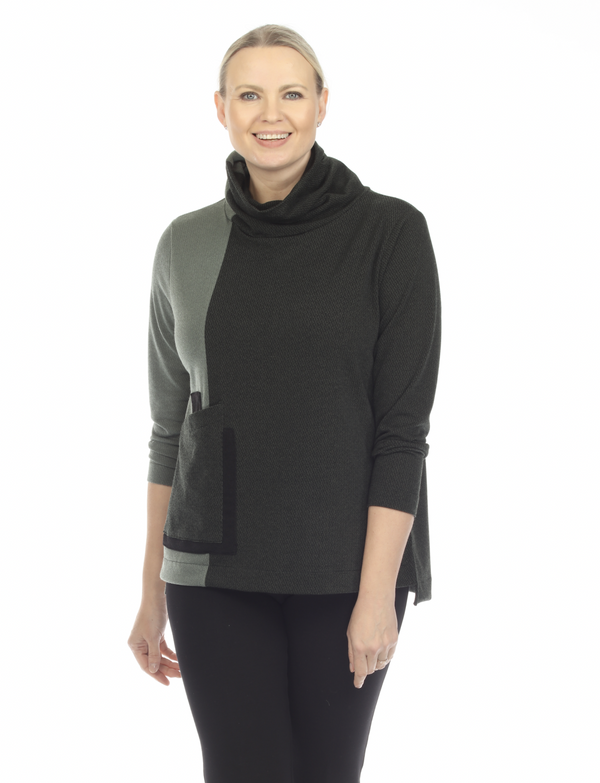 Greens Pocket Sweater Top