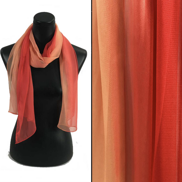 Tri-Coral Silky scarf