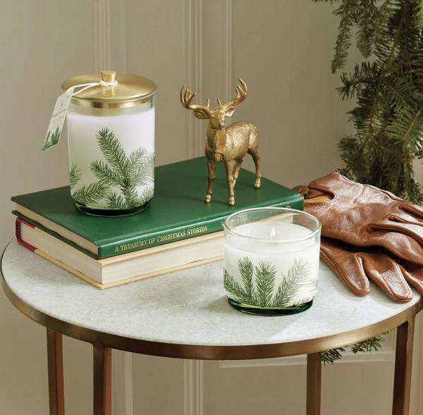 Pine Needle Luminary Candle