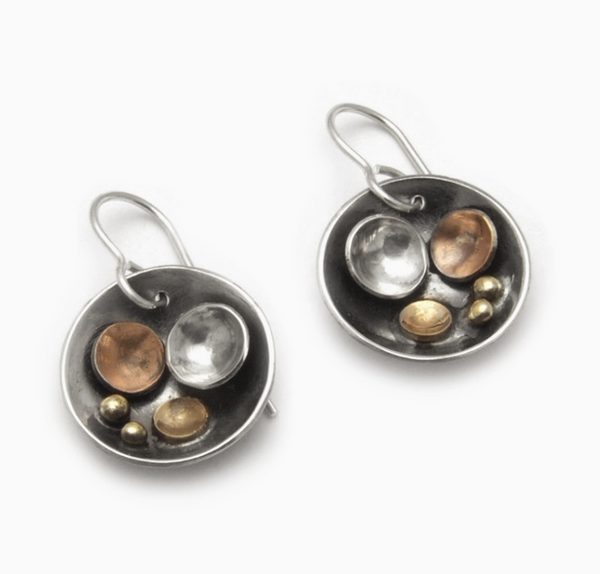Patina Pebbles On the Beach Earring