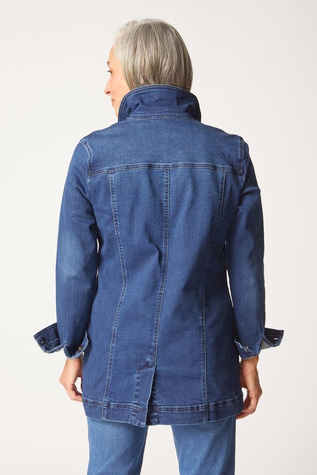 Dark Wash Denim Boyfriend Jean Jacket