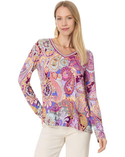 Paisley Garden Bamboo Top