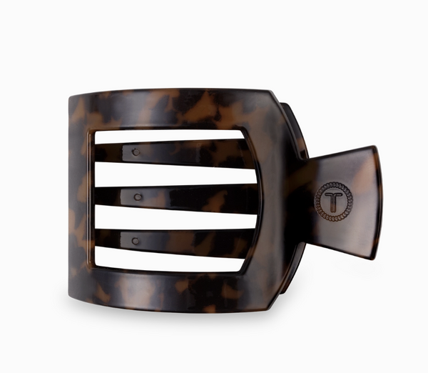 Tortoise Medium Square Flat Hair Clip
