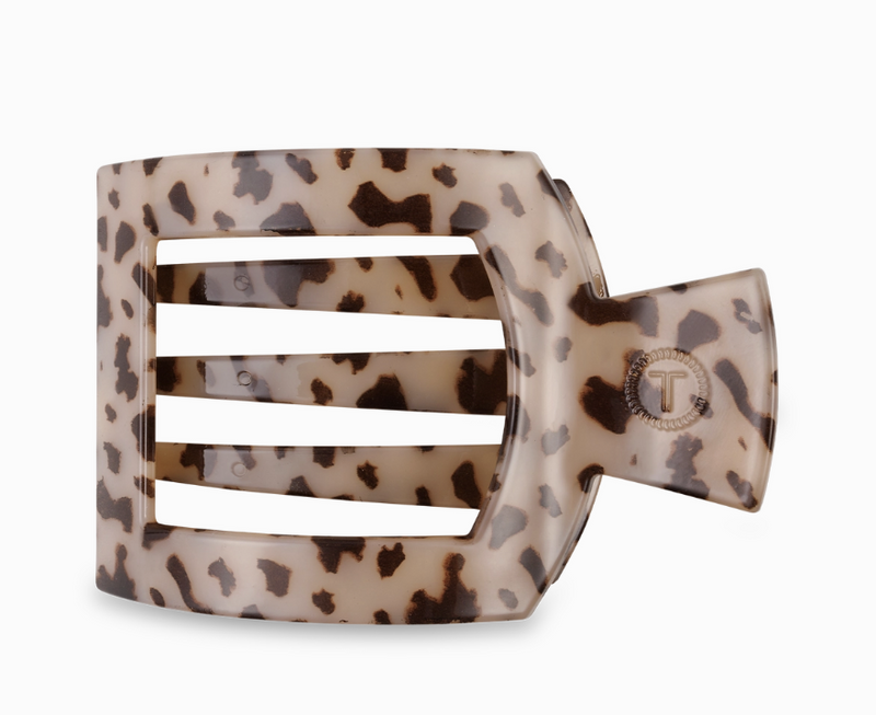 Blonde Tortoise Medium Square Flat Hair Clip