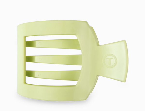 Green Medium Square Flat Hair Clip