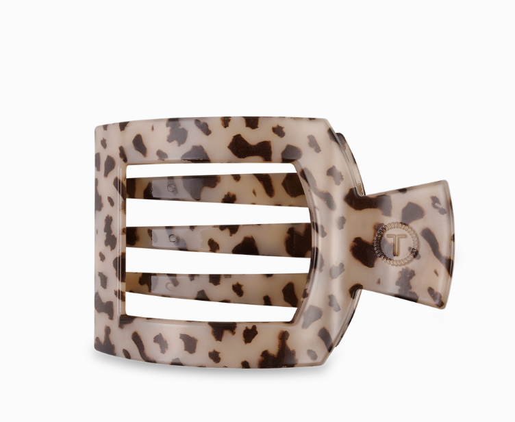 Blonde Tortoise Square Flat Hair Clip