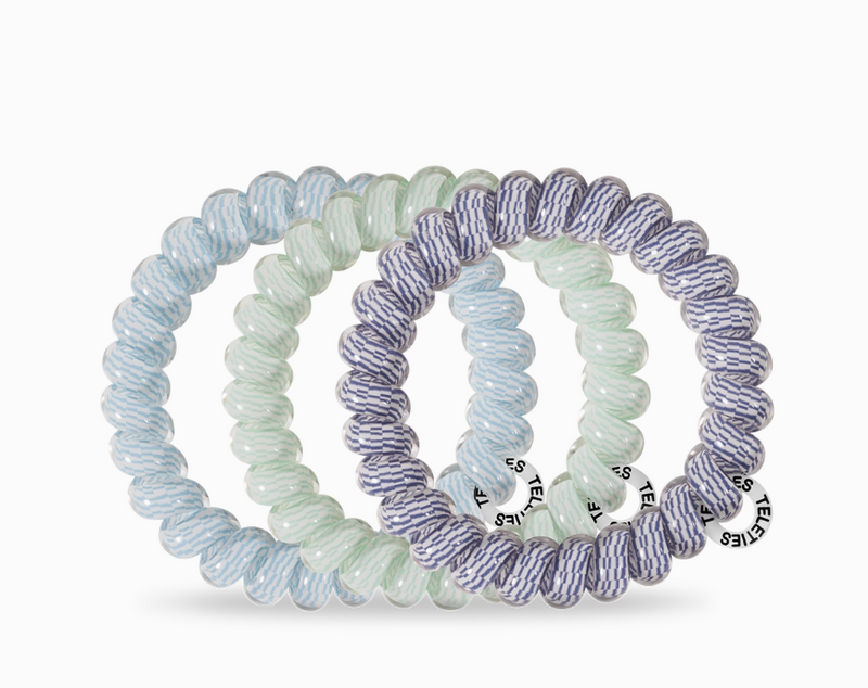 Totally Turquoise Large Hair Tie Set of 3