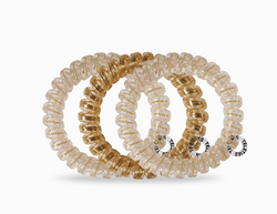 Golden Large Hair Tie Set of 3