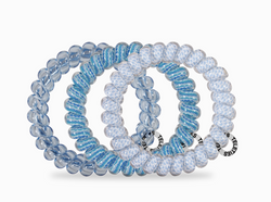 Summer Sky Large Hair Tie Set of 3