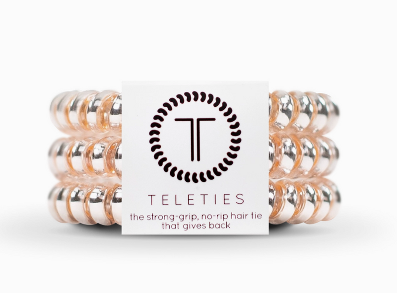 Small Millennial Pink Hair Ties Set of 3