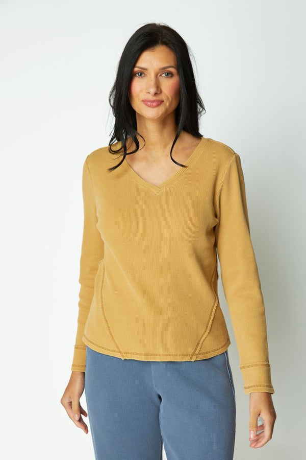 Honey Waffle Seam Top