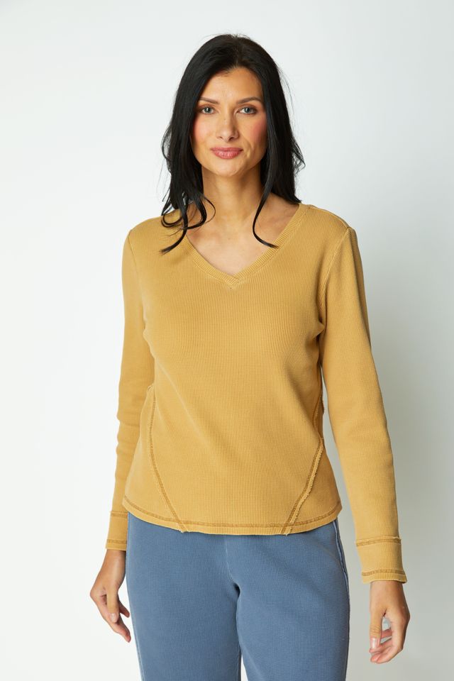 Honey Waffle Seam Top