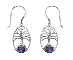Tree of Life Gemstone Earrings