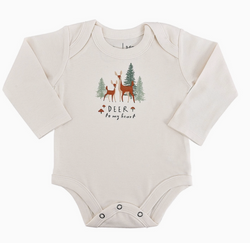 Deer To My Heart Long Sleeve Onesie