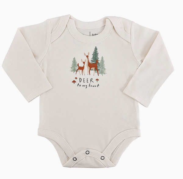 Deer To My Heart Long Sleeve Onesie