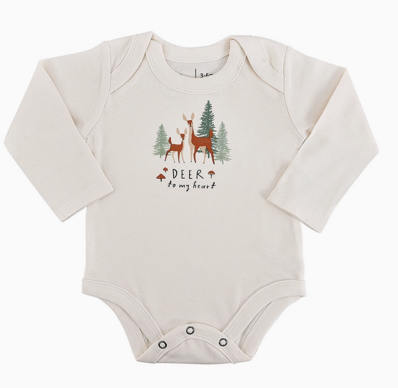 Deer To My Heart Long Sleeve Onesie