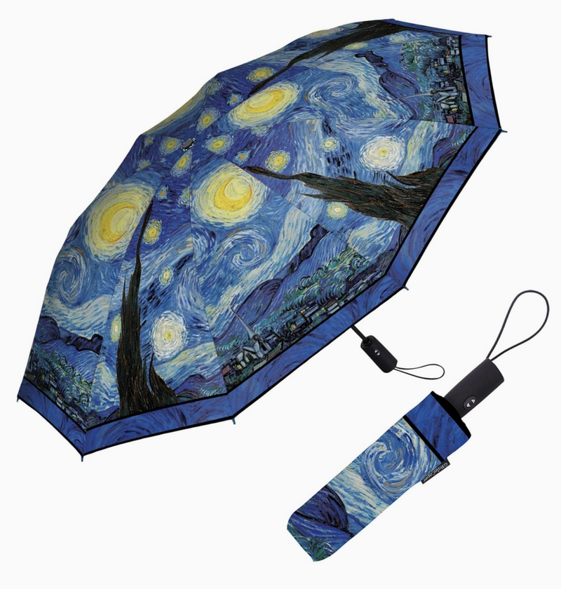 Van Gogh Starry Night Travel Umbrella