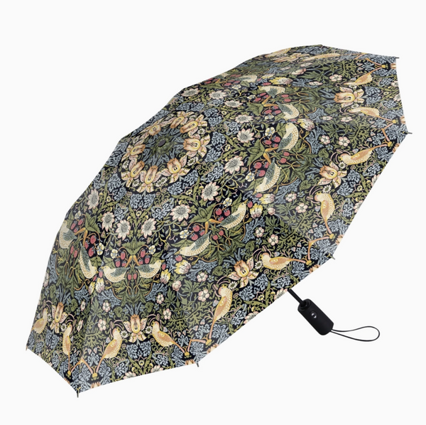 William Morris "Strawberry Thief" Travel Umbrella