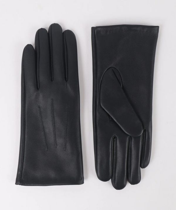 Black Leather Gloves