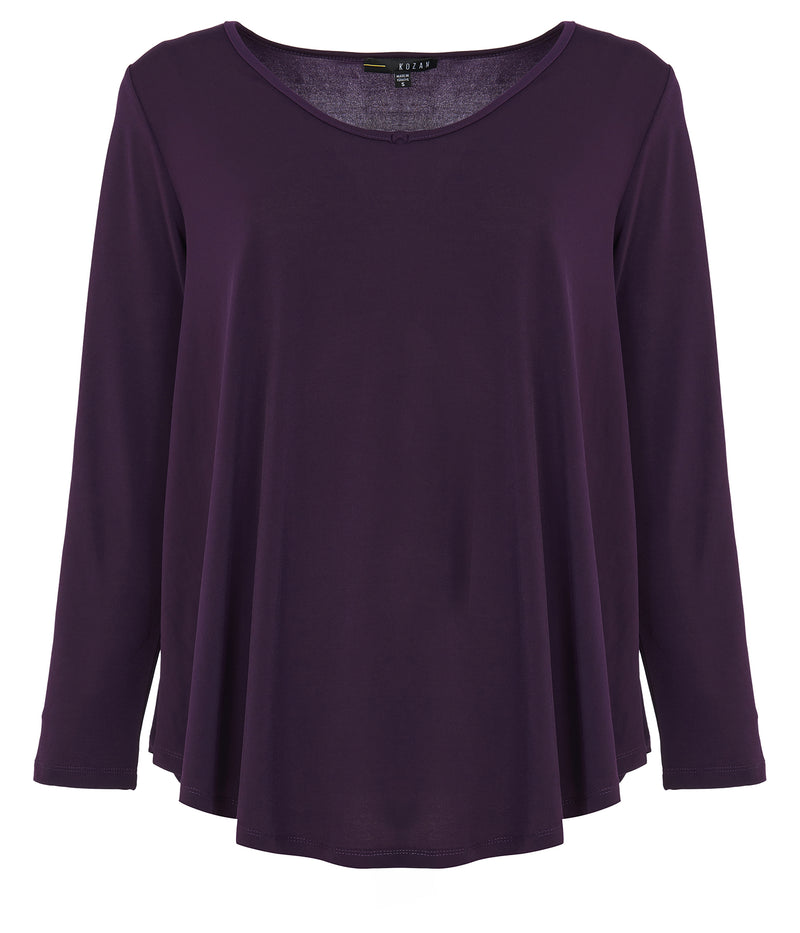 Mulberry Scoop Neck Top