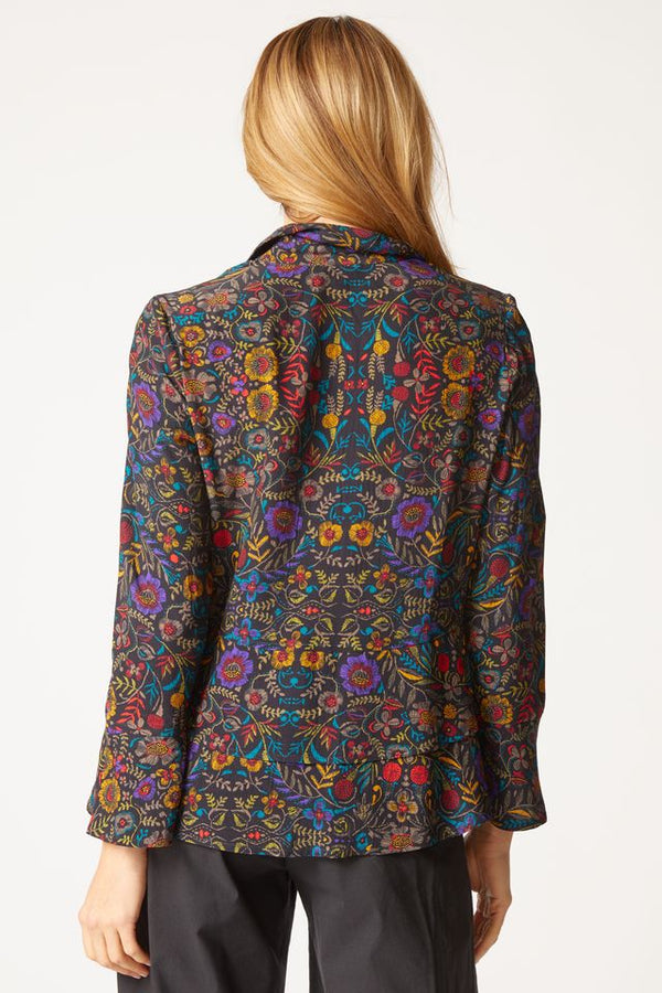 Black Multi Floral Blouse