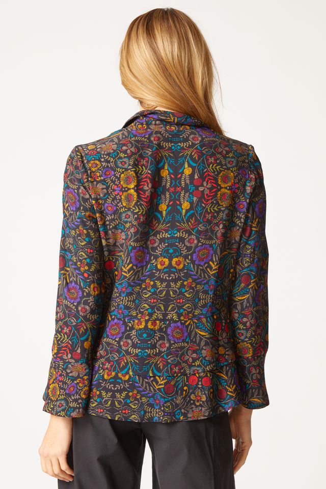 Black Multi Floral Blouse