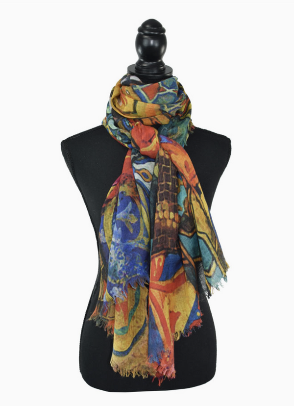 Ayman Mixed Tiles Scarf