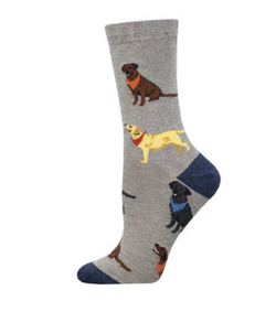 Loving Labradors Bamboo Crew Sock