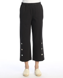 Black Button Pocket Pant