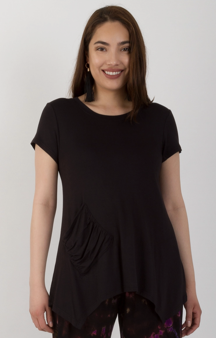Black Pocketful Tee