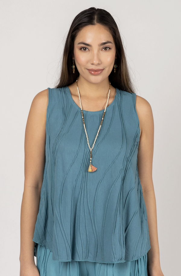 Ocean Blue Texture Tank