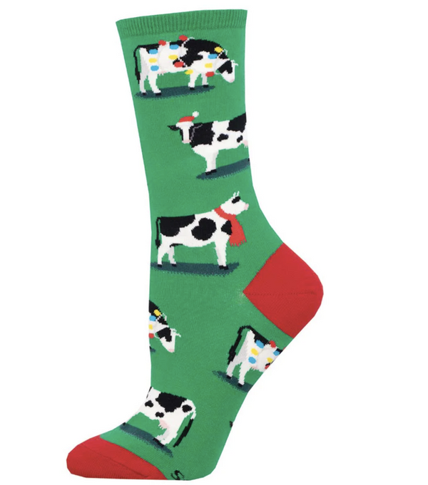 Holy Cow, It's Christmas! Crew Sock