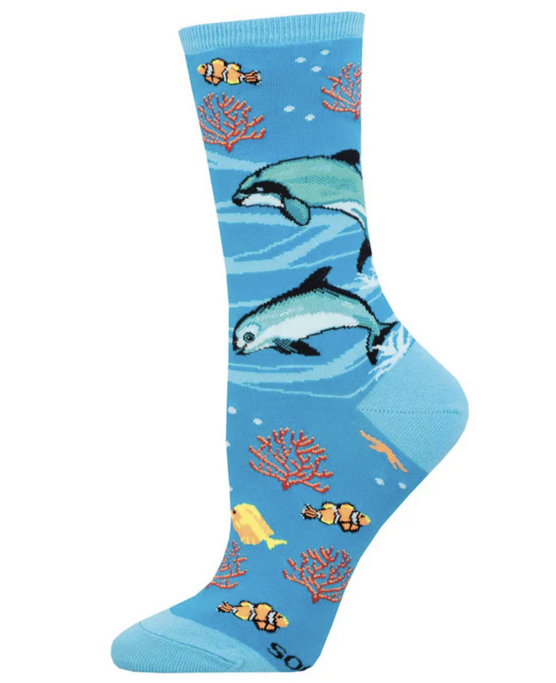 Vanquita Dolphin Crew Sock