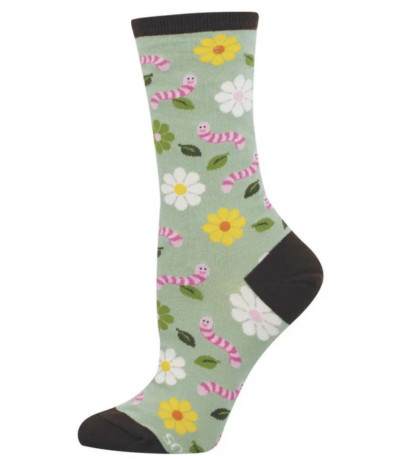 Wiggly Worm Crew Sock