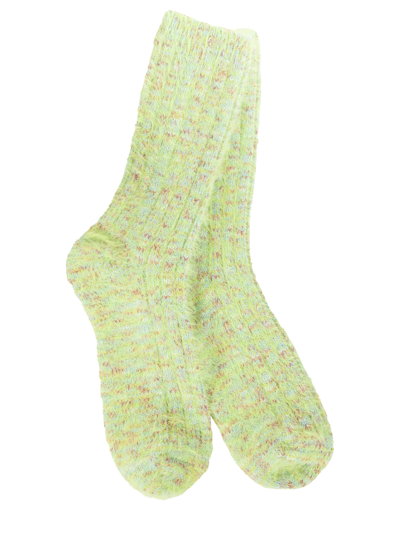 Lemon Lime Ragg Feather Crew Sock