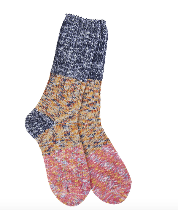 Enchanted Tweed Rib Crew Sock