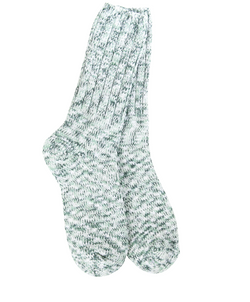 Spruce Tweed Rib Crew Sock