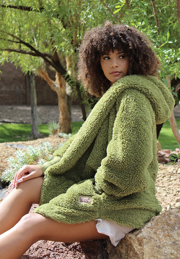 Misty Moss Fleece Wrap