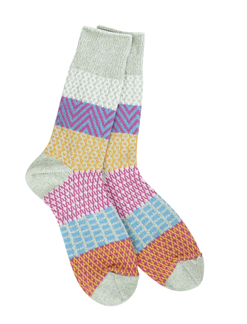 Sage Mix Crew Sock