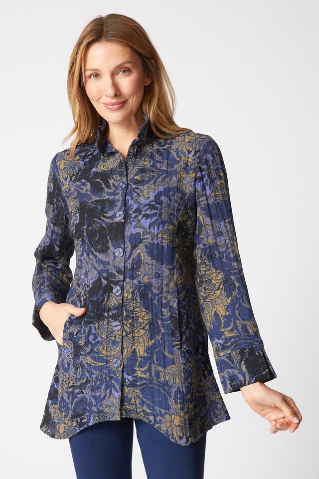 Midnight Travel Floral Artist Shirt