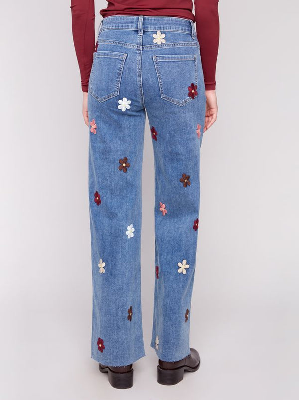 Flower Patch Wide Leg Jean