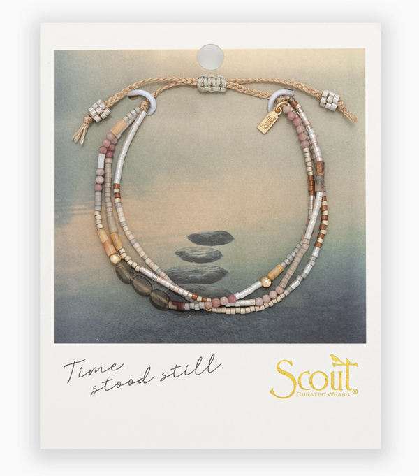 Labradorite & Gold Mixed Media Bracelet