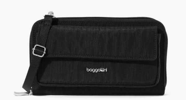 Black Phone Wallet Crossbody