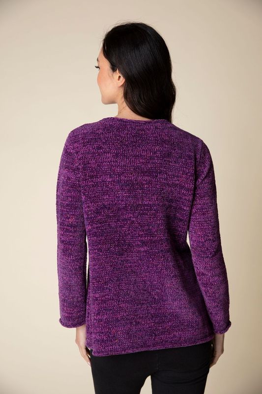 Purple Tweedy Pocket Swing Tunic