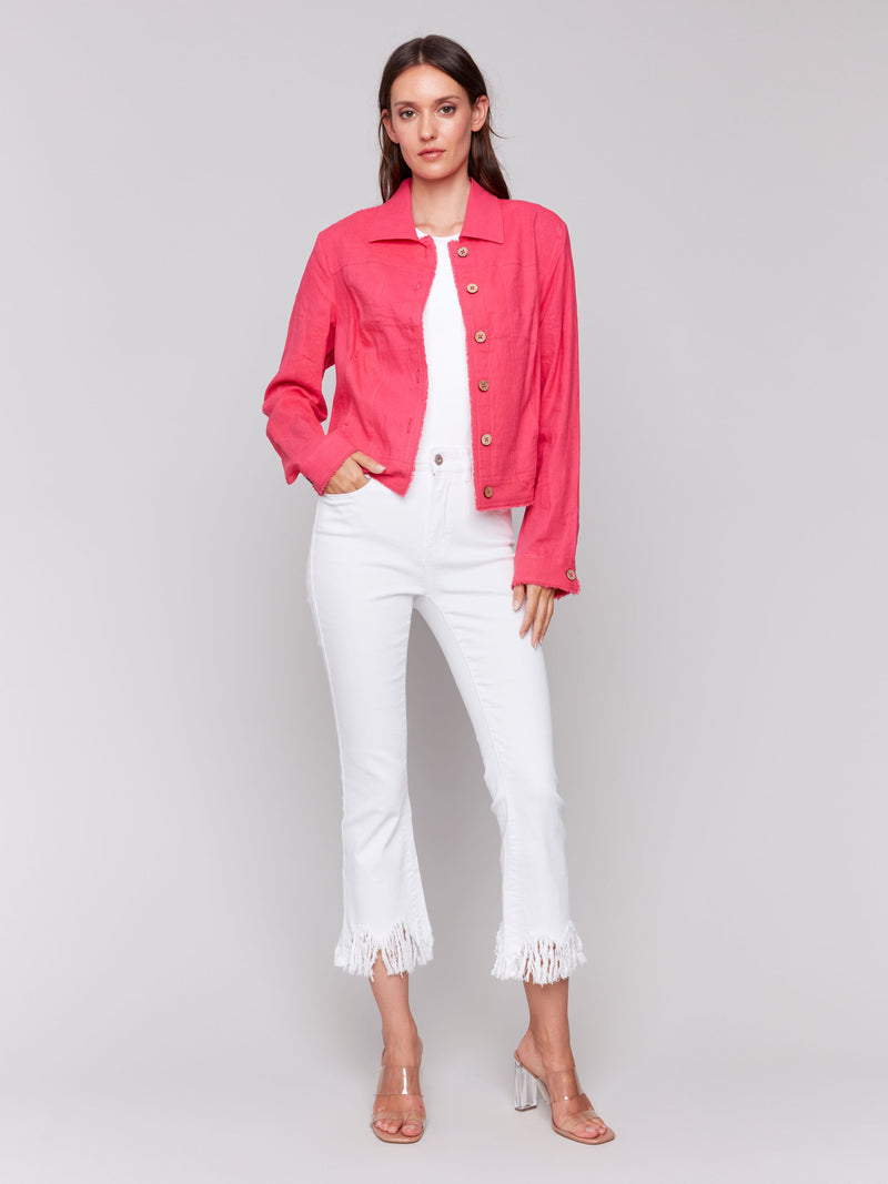 Paradise Button Linen Jacket