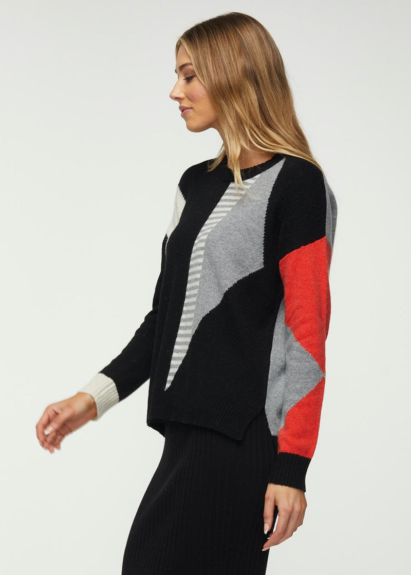 Black Diamond Stripe Sweater